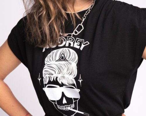 camiseta-chica-audrey-negra
