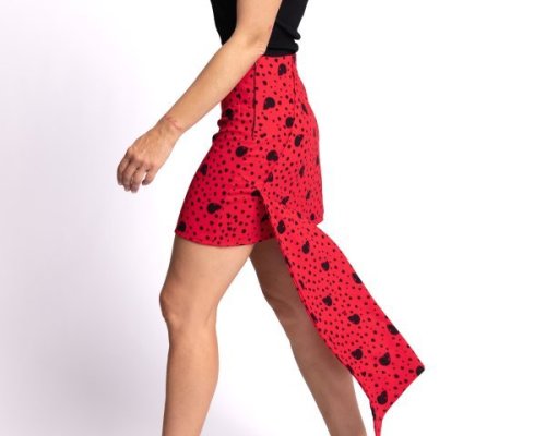 falda-topitos-calaveras-roja